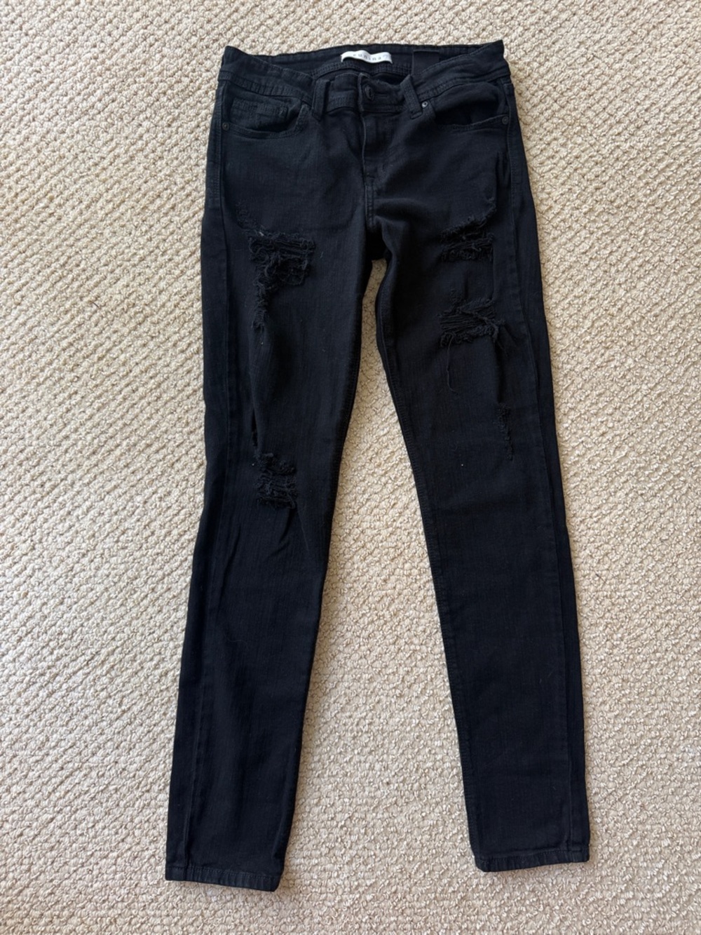 eunina Black High-Rise Skinny Jeans size 7